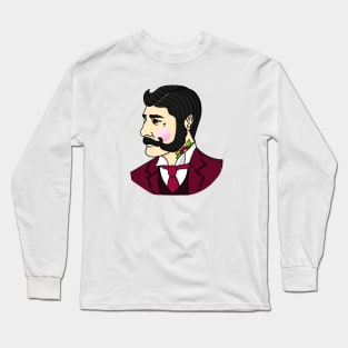 American Traditional Gentleman Tattoo Long Sleeve T-Shirt